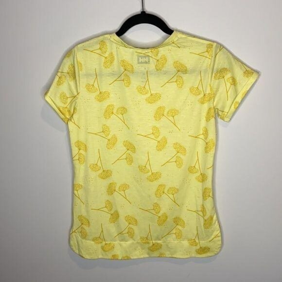 Helly Hansen Lomma T-Shirt Yellow Pear Print: Size Extra Small - Picture 5 of 6